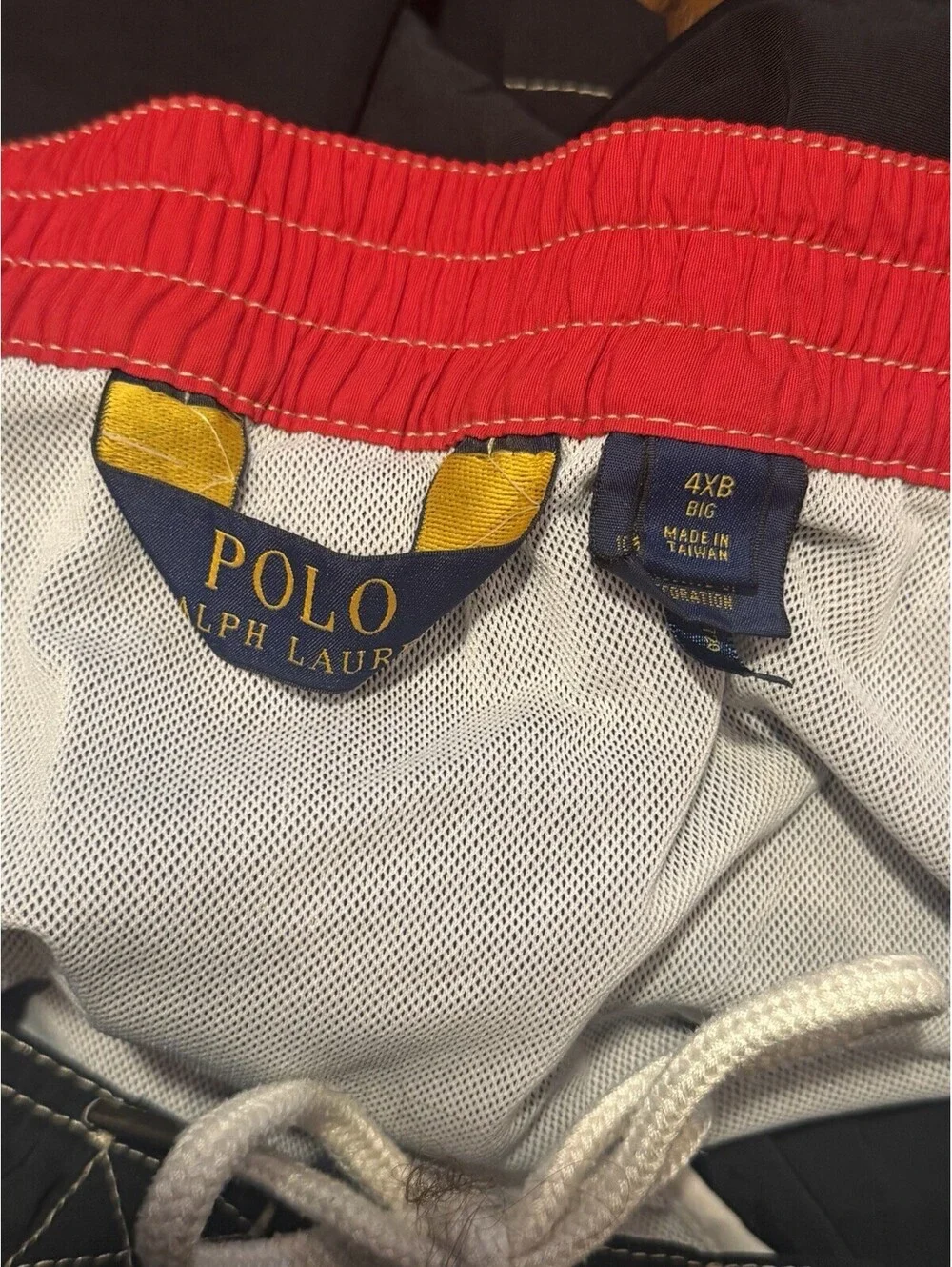 POLO RALPH LAUREN Mens Solid Black Board Swim Shorts Trunks - Sz 4XB 54-56 Sz